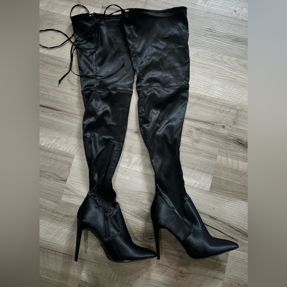 Olivia james ,  Bad Girl Thigh High Stiletto Boots